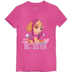 imageSkye Big Sister Toddler Shirt Official Paw Patrol Tee Kids Girls Fitted TShirtWow Pink