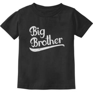 imageTeeStars  Gift for Big Brother Siblings Gift Boys ToddlerInfant Kids TShirtBlack