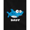 imageBig Brother Little Brother Outfits Shark Matching Gifts for Siblings SetBrother Black  Baby Black