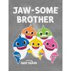 imageBrother Shark Shirt Baby Birthday Big Brother Raglan JawsomeBlue