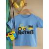 imageConstruction Tractor Big Brother Shirt Pregnancy Baby Announcement Gifts for Boys Sibling Toddler Kids TshirtCalifornia Blue