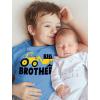 imageConstruction Tractor Big Brother Shirt Pregnancy Baby Announcement Gifts for Boys Sibling Toddler Kids TshirtCalifornia Blue