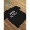 imageLittle Brother Gift for Siblings New Brother ToddlerInfant Kids TShirtNavy