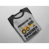 imagePromoted to Big Brother ampamp Digging It Shirt Construction Bulldozer Sibling Toddler Kids Raglan TShirtDark Gray