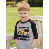 imagePromoted to Big Brother ampamp Digging It Shirt Construction Bulldozer Sibling Toddler Kids Raglan TShirtDark Gray