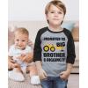 imagePromoted to Big Brother ampamp Digging It Shirt Construction Bulldozer Sibling Toddler Kids Raglan TShirtDark Gray