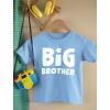imageSibling Big Brother Shirt Baby Announcement Siblings Boys Toddler Kids TShirtBigbrother  California Blue