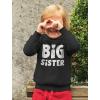 imageTeeStars  Big Sister  Sibling Gift Idea Elder Sister Cute Toddler HoodiePink
