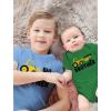 imageTractor Big Brother Little Brother Matching Sibling Outfits Toddler Kids Tshirt ampamp Baby Bodysuit SetBaby Green  Kids California Blue