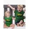 imageTractor Big Brother Little Brother Matching Sibling Outfits Toddler Kids Tshirt ampamp Baby Bodysuit SetBaby Green  Kids Green