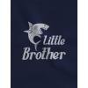 imageTstars Big Brother Little Brother Shirts Gift For Shark Loving Boys Siblings SetBig Bro Navy  Lil Bro Navy