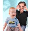 imageTstars Bulldozer Little Brother Newborn Outfit Baby Announcement Construction Infant BodysuitAqua