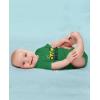 imageTstars Bulldozer Little Brother Newborn Outfit Baby Announcement Construction Infant BodysuitGreen