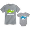 imageBig Brother Little Brother Outfits Shark Matching Gifts for Siblings SetBrother Gray  Baby Gray