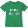 imageLittle Brother Gift for Siblings New Brother ToddlerInfant Kids TShirtGreen