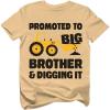 imagePromoted to Big Brother ampamp Digging It Shirt Pregnancy Announcement Gifts for Boys Sibling Toddler Kids TShirtLatte