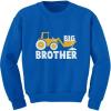 imageTstars  Big Brother Gift  Tractor Loving Boy ToddlerKids SweatshirtBlue