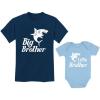 imageTstars Big Brother Little Brother Shirts Gift For Shark Loving Boys Siblings SetBig Bro Navy  Lil Bro Aqua