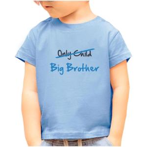 imageOnly Child to Big Brother Shirt Baby Announcement Sibling Boys Kids Shirts 2T California Blue