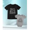 imageBig Bro Lil Bro Matching Outfits Baby Announcement Sibling Brother ShirtsBig Bro Black  Lil Bro Gray
