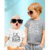 imageBig Bro Lil Bro Matching Outfits Baby Announcement Sibling Brother ShirtsBig Bro Gray  Lil Bro GrayWhite