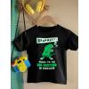 imageDinosaur Big Brother Shirt Baby Announcement Sibling Boys Toddler Kids TShirt 2T Black