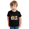 imageTstars  Big Brother Gift  Tractor Loving Boy Toddler Kids TShirtGray