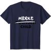 imageKids Middle Child Shirt Sibling Big Brother Sister TShirtNavy Blue