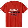 imageKids Middle Child Shirt Sibling Big Brother Sister TShirtRed