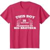 imageKids This Boy is Getting Promoted to Big Brother Sibling Boys TShirtRed Heather