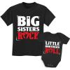 imageTstars Rock N Roll Siblings Shirts for Big Brother Sister Little Brother Sister Set Outfits  Sis Rock  Bro Roll Baby 6M  Kids 3T