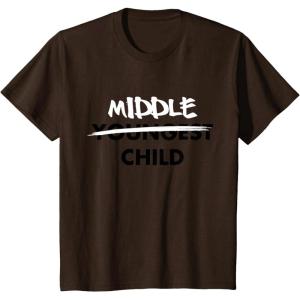 imageKids Middle Child Shirt Sibling Big Brother Sister TShirtBrown