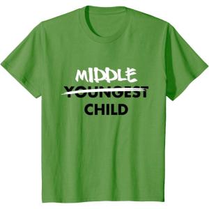imageKids Middle Child Shirt Sibling Big Brother Sister TShirtGrass Green