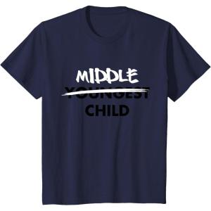 imageKids Middle Child Shirt Sibling Big Brother Sister TShirtNavy Blue