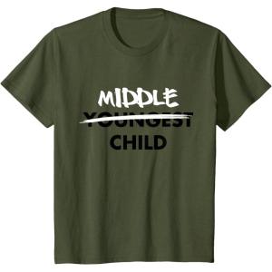 imageKids Middle Child Shirt Sibling Big Brother Sister TShirtOlive Green