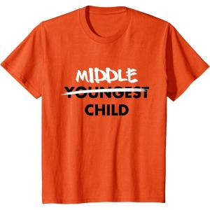 imageKids Middle Child Shirt Sibling Big Brother Sister TShirtOrange