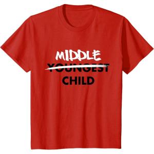 imageKids Middle Child Shirt Sibling Big Brother Sister TShirtRed