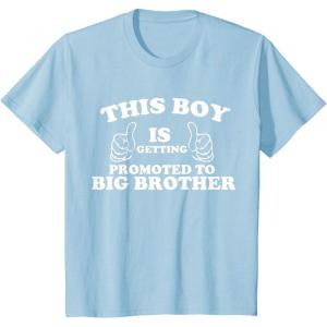 imageKids This Boy is Getting Promoted to Big Brother Sibling Boys TShirtBaby Blue