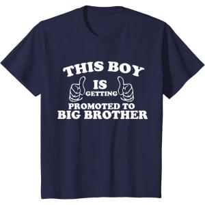 imageKids This Boy is Getting Promoted to Big Brother Sibling Boys TShirtNavy Blue