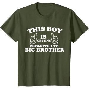 imageKids This Boy is Getting Promoted to Big Brother Sibling Boys TShirtOlive Green