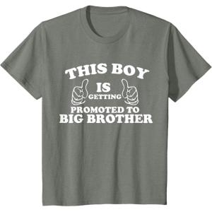 imageKids This Boy is Getting Promoted to Big Brother Sibling Boys TShirtOlive Heather