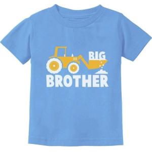 imageTstars  Big Brother Gift  Tractor Loving Boy Toddler Kids TShirtCalifornia Blue