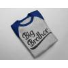 imageSibling Boys Big Brother Shirt Baby Announcement Kids 34 Sleeve Raglan TShirtBlue