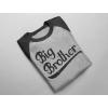 imageSibling Boys Big Brother Shirt Baby Announcement Kids 34 Sleeve Raglan TShirtDark Gray