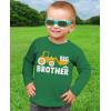 imageTractor Big Brother Shirt Baby Reveal Sibling Boy Kids Long Sleeve TShirtGreen