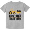 imagePersonalized Big Brother Shirt Pregnancy Announcement Sibling Boys Kids TShirtGray