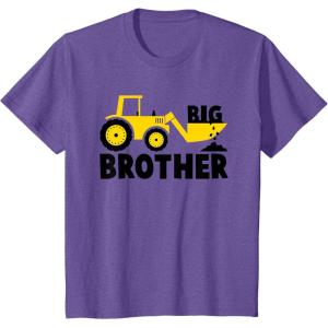 imageKids tractor big brother TShirtPurple Heather