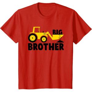 imageKids tractor big brother TShirtRed