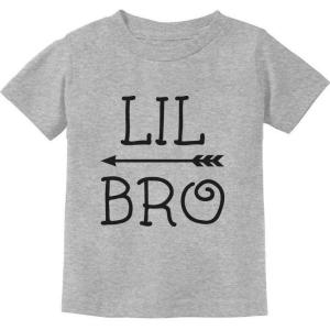 imageLittle Brother Shirt for Boys Baby Announcement Baby Boy Infant Kids TShirtGray