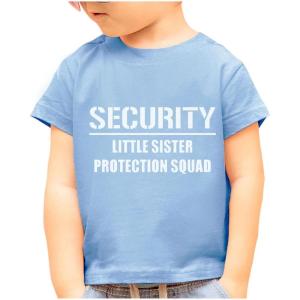 imageSecurity Protection Squad Big Brother Shirt Pregnancy Announcement Sibling Boys Toddler ampamp Youth Kids TShirt 56 California Blue